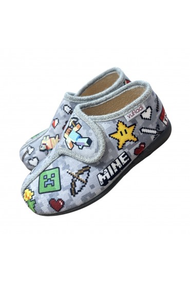 Zapatilla de Casa Mine Craft