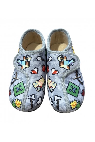 Zapatilla de Casa Mine Craft