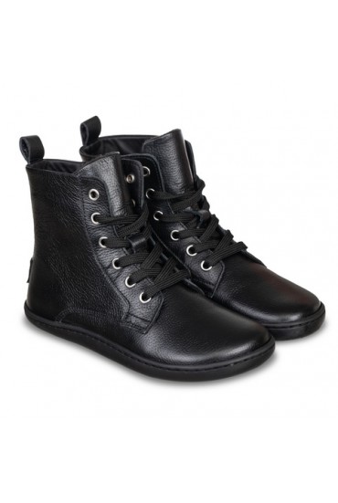 Bota Piel Militar Negra...