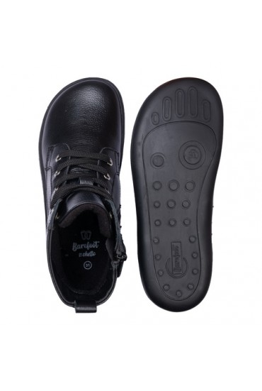 Bota Piel Militar Negra...