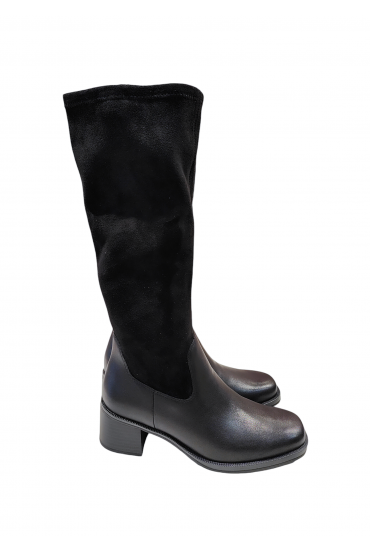 Bota Alta Caprice Piel Negro