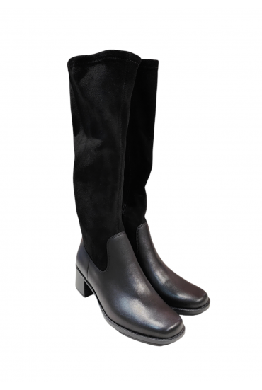 Bota Alta Caprice Piel Negro